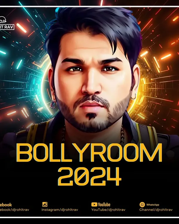 The official cover art for my 'Bollyroom 2024' album. This compilation features my take on the biggest tracks of the year, all in one place.
