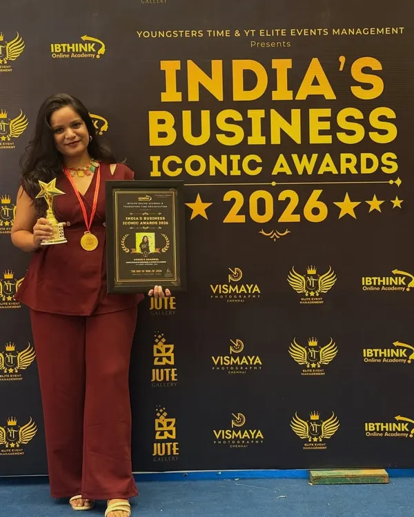 A proud moment for us. I was so grateful to receive the 'India's Business Iconic Award' for excellence in surprise and event planning. This milestone motivates us to keep creating happiness.