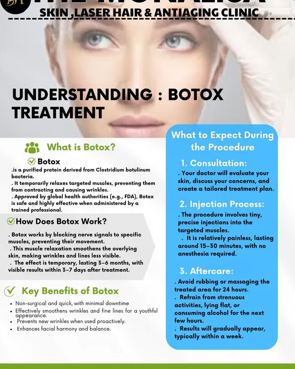 Understanding Botox is the first step to smoother skin. This guide explains what Botox is, how it works to relax muscles and prevent wrinkles, and what to expect during the procedure at our clinic.