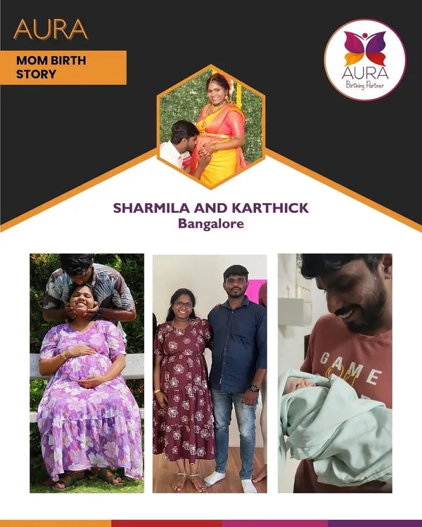 Sharmila and Karthick's journey is a beautiful collage of partnership, from pregnancy through to holding their newborn. Their story shows how a supportive partner can be an integral part of the entire process, creating a foundation of trust and shared energy.