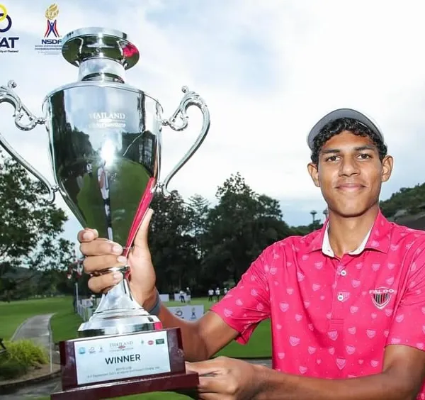 A proud moment for our academy as Kanav Chauhan lifts the winner's trophy at the prestigious Thailand Junior Championships. We prepare our students for success on the international stage.
