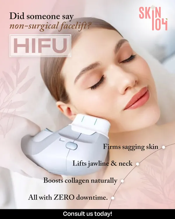 A non-surgical facelift is no longer a dream. We use advanced HIFU technology to firm sagging skin and lift the jawline and neck by boosting your body's natural collagen production, all with zero downtime.