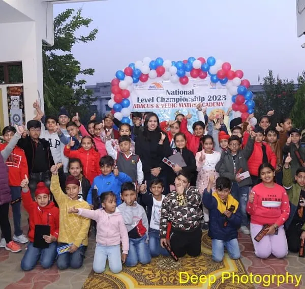 The energy and excitement at our National Level Championship 2023 were incredible. Here, a large group of our student champions gathers, ready to showcase their abacus and Vedic maths skills.