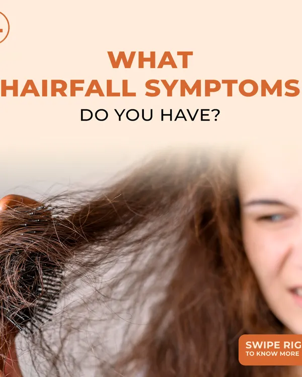 Are you noticing more hair on your brush than usual? This is one of the first signs of hair fall. We help you identify the symptoms so you can seek the right treatment before the concern progresses.