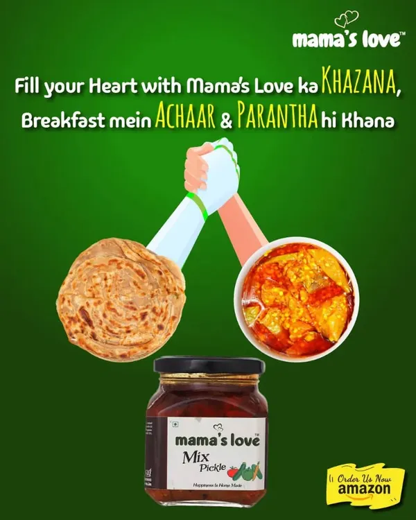 Fill your heart with Mama's Love ka Khazana, because breakfast should be Achaar and Parantha. This is the comfort food that reminds us of home.