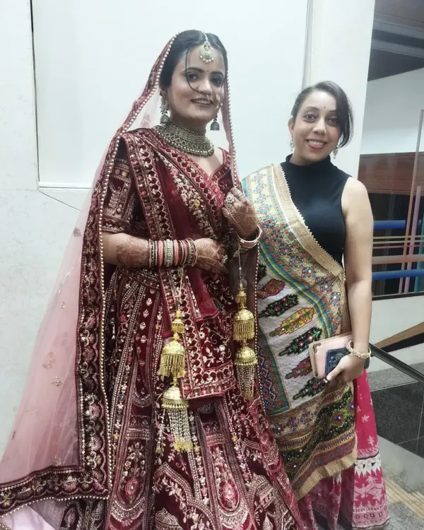 Posing with a beautiful bride on her special day. Seeing my clients this happy is the biggest reward.