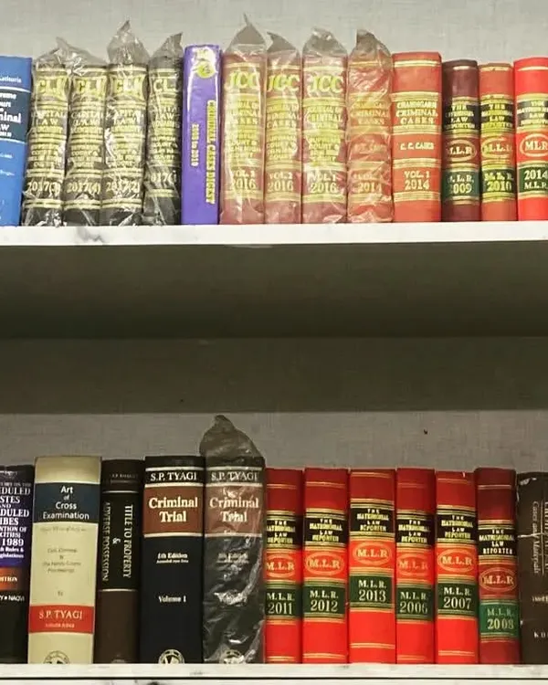 A look at my law library. A lawyer will do anything to win a case, and for me, that starts with thorough research and preparation.