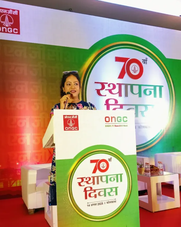 As the master of ceremonies for the ONGC 70th Foundation Day in Kolkata, I had the honor of guiding the event. I ensure the program flows smoothly while keeping the audience engaged and the energy high for significant corporate milestones.
