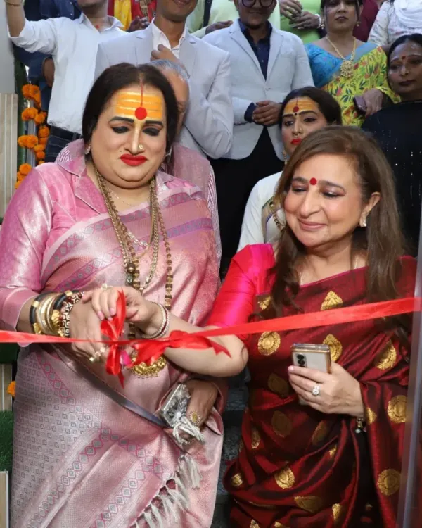 A truly momentous occasion as Laxmi Narayan Tripathi ji inaugurates our second clinic with a ribbon-cutting ceremony. This marked a new chapter in our journey to provide inclusive skincare.