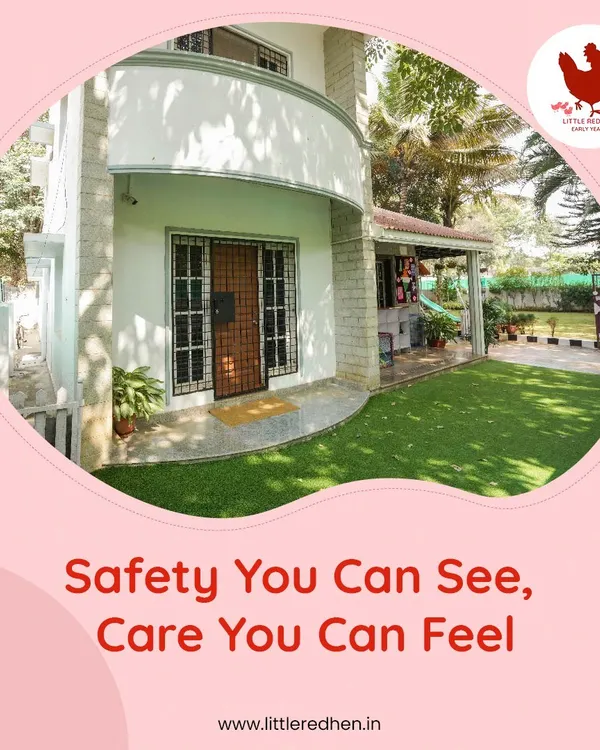 Safety you can see, care you can feel. I ensure our premises are completely secure with monitored CCTV, high walls, and 24/7 security, so you can have peace of mind while your child learns and plays.