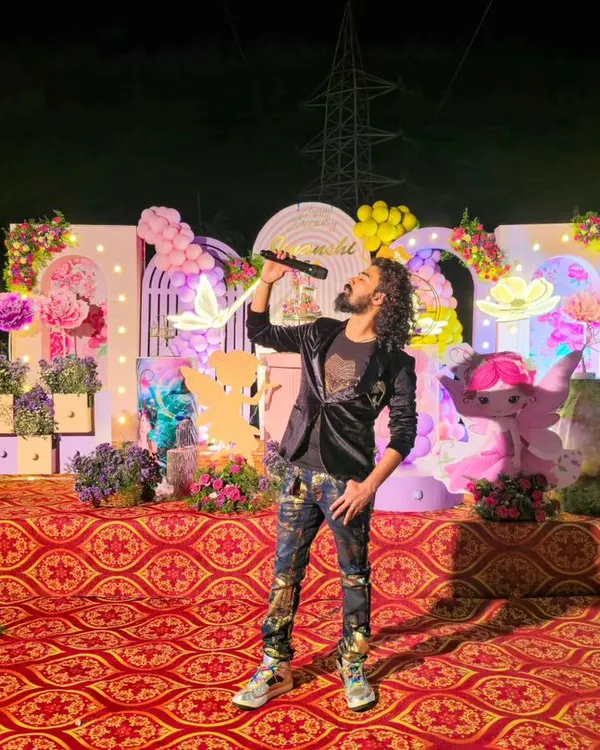 Taking the stage at a beautifully decorated birthday party. I always match my energy to the theme of the event to create a completely immersive and exciting experience for the birthday star and all their guests.