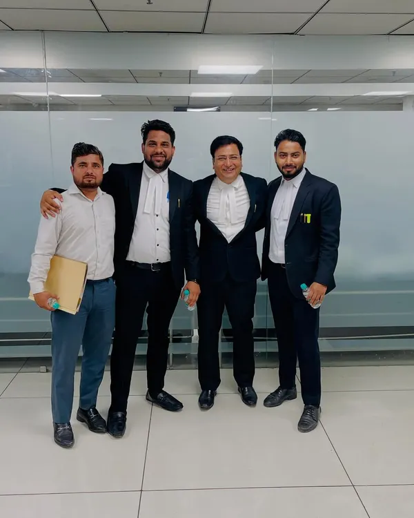 With the Additional Secretary of the Saket Bar Association, Sh. Nidesh Bhiduri, and other colleagues. Building strong relationships across different bar associations is essential.