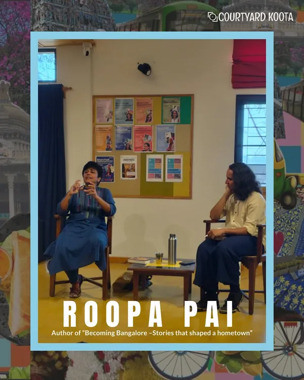 Author Roopa Pai captivates the audience during her talk on "Becoming Bangalore." She shared forgotten stories and defining moments that have shaped our hometown, bringing the city's rich history to life with her signature wit and warmth.