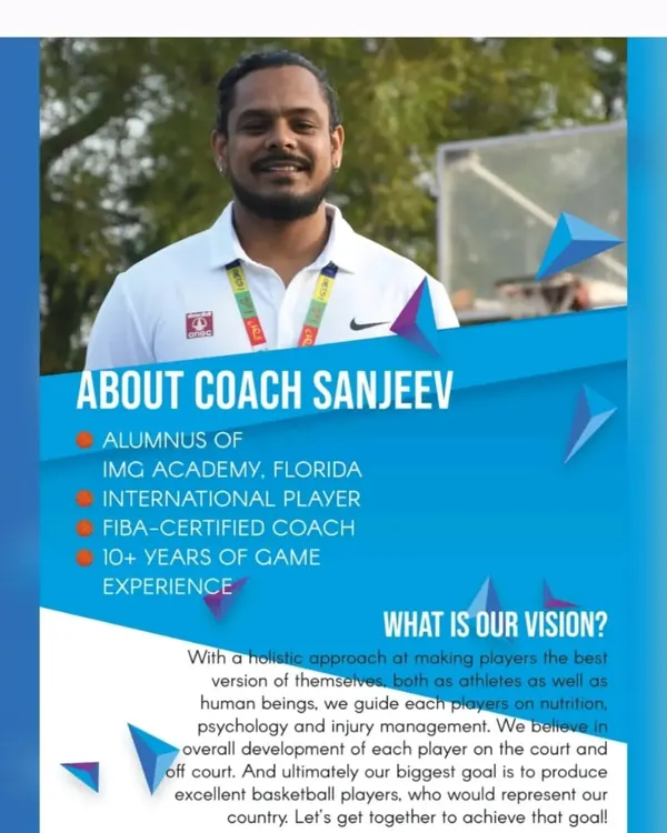 This is my story. I'm an alumnus of IMG Academy, a FIBA certified coach, and an international player with a vision to build the next generation of Indian basketball stars.