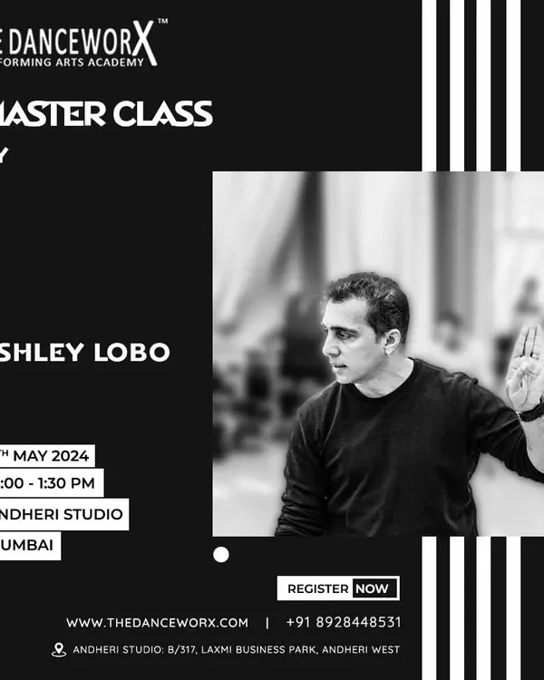 An announcement for an exclusive masterclass with our Artistic Director, Ashley Lobo. These sessions offer students invaluable insights into the intricacies of professional dance and provide essential tools to advance their careers.