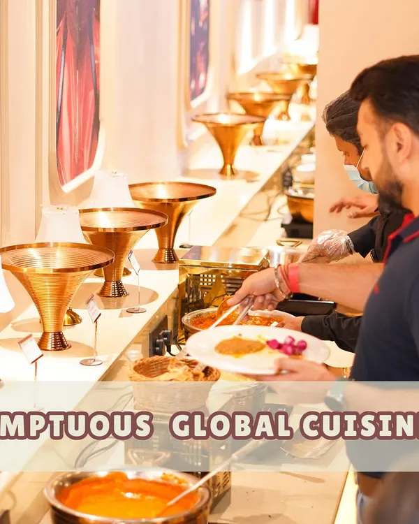 Our sumptuous global cuisine is a key part of the Wooray Elite experience. We offer a wide variety of delicious dishes served in a beautiful buffet style, ensuring there's something for every palate.