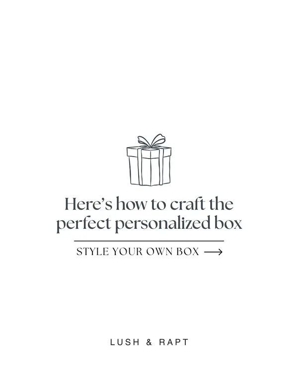 This is where your gifting journey begins. This image introduces the 'Style Your Own Box' feature, inviting you to craft the perfect personalized gift from scratch.