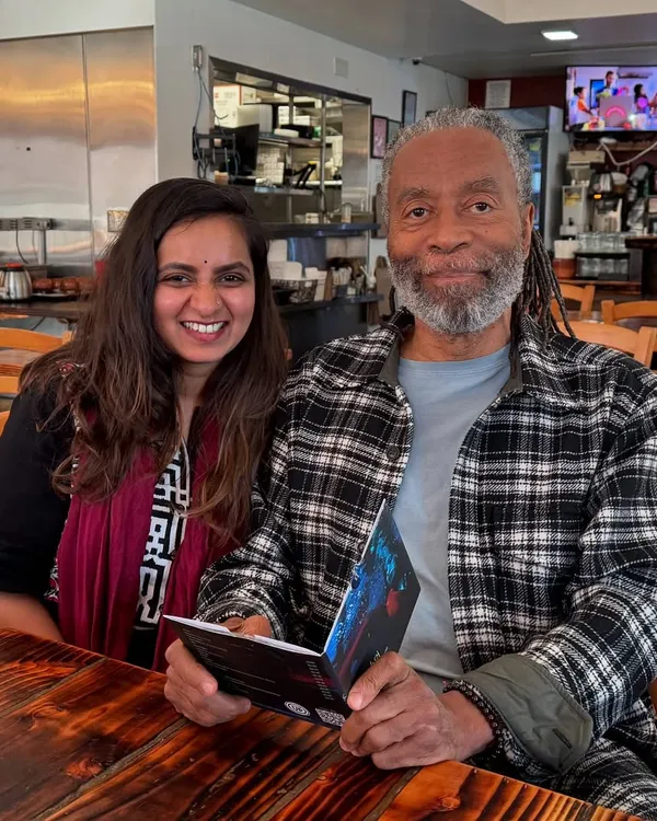 Sharing a precious moment with the master himself, Bobby McFerrin. His approach to music as a form of play and connection has been a huge inspiration for my own group singing workshops.