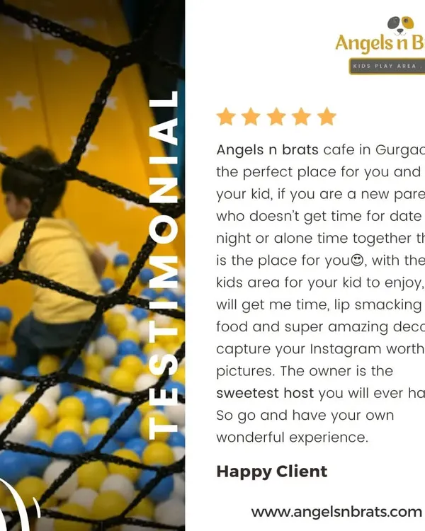 I am so happy to receive reviews like this. Knowing that we've created a perfect place for parents to relax while their kids have fun is the best feeling. We love our A n B family.