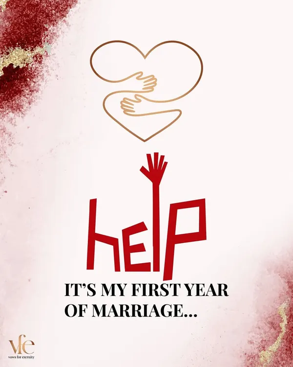 "Help! It's my first year of marriage." This feeling is normal. The first year is a beautiful but challenging transition, and I'm here to provide guidance.