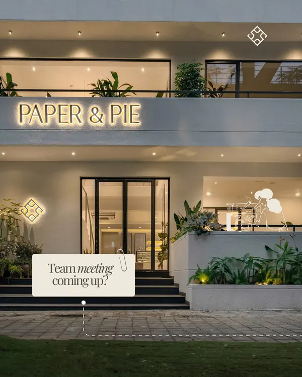 Team meeting coming up? Our Indiranagar location is the perfect backdrop for productive and inspiring sessions.
