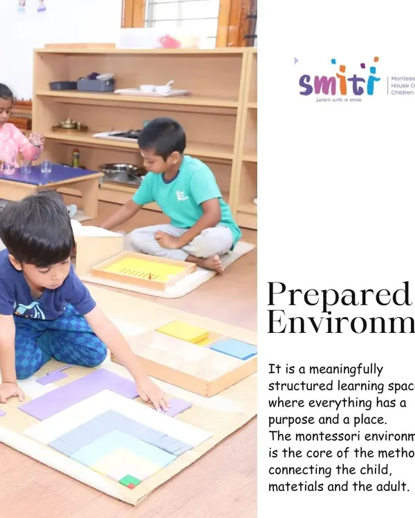Our prepared environment is a core component of the Montessori method. Every material is intentionally placed on low, accessible shelves to empower children to choose their work, fostering independence and a love for learning.
