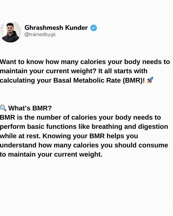 Understanding your Basal Metabolic Rate (BMR) is the first step to taking control of your nutrition. This is the number of calories your body needs at rest, and it's the foundation for any weight loss or muscle gain plan.