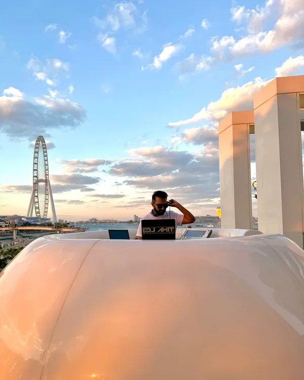 New year, new adventures. Ringing in 2025 with a stunning view of Dubai, doing what I love. This is the life of a destination DJ.
