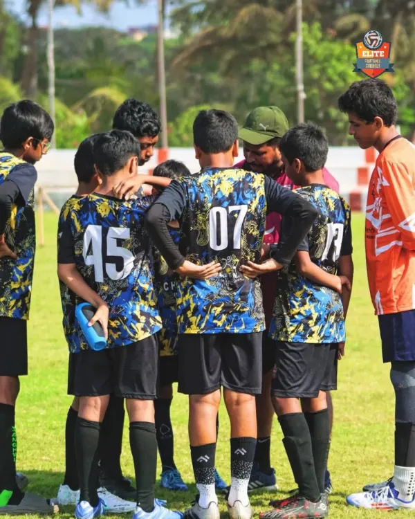 United as one. A team huddle before the match begins, where strategy is discussed and spirits are high. This is where we come together to fight for a common goal.