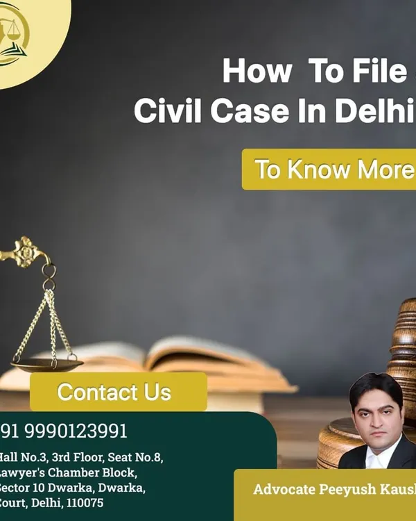 Navigating the legal process for a civil case in Delhi can be overwhelming. I provide clear, step-by-step guidance on how to file your case, from drafting the initial plaint to representing you in court, ensuring you understand your rights and options at every stage.