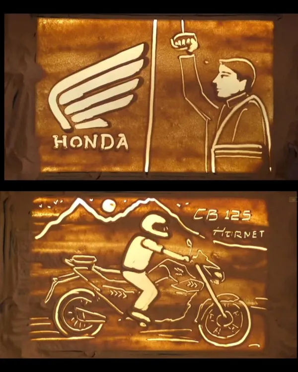 A couple of key scenes from the Honda bike launch event. I depicted the brand's legacy and showcased the new CB 125 Hornet, telling two distinct stories for different target audiences.