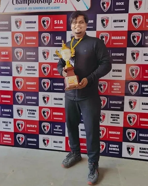 Celebrating our team's victory at the 6th Vifa Cup National Taekwondo Championship 2024. It is a great feeling to hold the team trophy, representing the hard work of all our young champions.