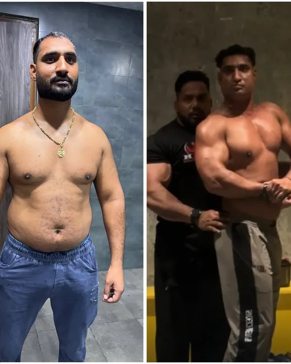 A 75-day fat-to-fit transformation for my client. We focused on a disciplined diet and consistent training to achieve this incredible result.