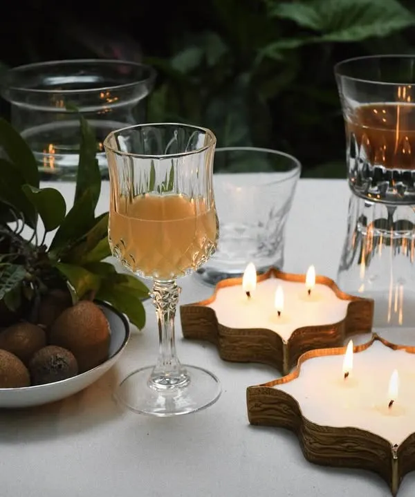 This is the feeling I chase in my work. A beautifully styled tablescape for Byaas Home, where every element, from the star-shaped candles to the fresh loquats, comes together to create a moment that feels warm, alive, and full of soul.