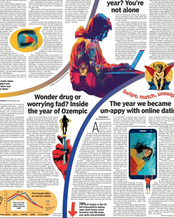 I was featured in the Times of India for an article on dating fatigue. I spoke about how in-person events are a powerful antidote to endless swiping.