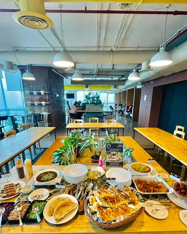 A full buffet spread set up for a corporate lunch at BookMyShow. I provided a wide variety of dishes, including appetizers, mains, and breads, ensuring there was something for everyone to enjoy in their office environment.