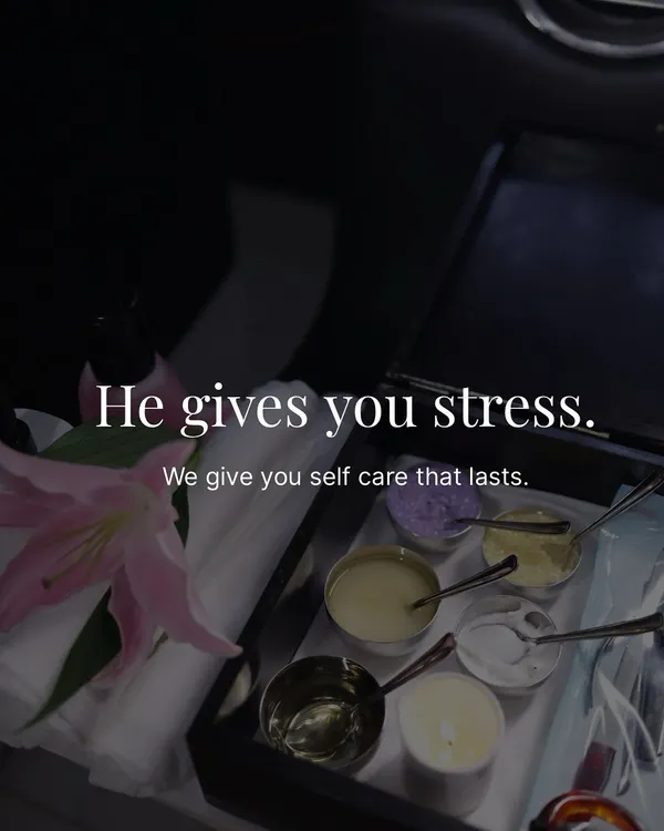 He gives you stress. We give you self-care that lasts. Block him and book an appointment with us for a truly rejuvenating experience that puts you first.