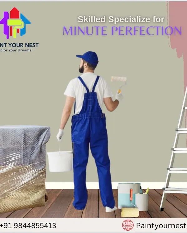 Our work begins with meticulous preparation. We ensure all furniture and fixtures are fully covered and protected before we start painting, guaranteeing a clean workspace and protecting your property.