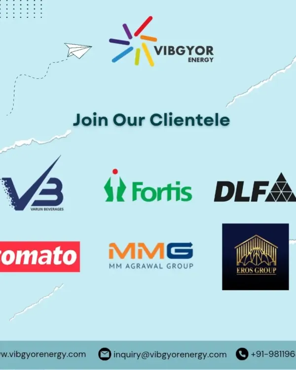 Our clientele includes some of the most respected names in the industry, such as Varun Beverages, Fortis, DLF, and Zomato. We are the trusted EPC partner for businesses committed to achieving their sustainability and financial goals.