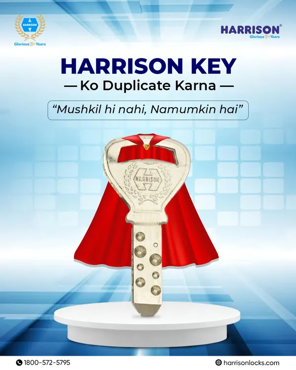My keys are designed with such advanced technology and precision that duplicating them is "Mushkil hi nahi, Namumkin hai." This ensures your security remains one of a kind and cannot be compromised by unauthorized copies.