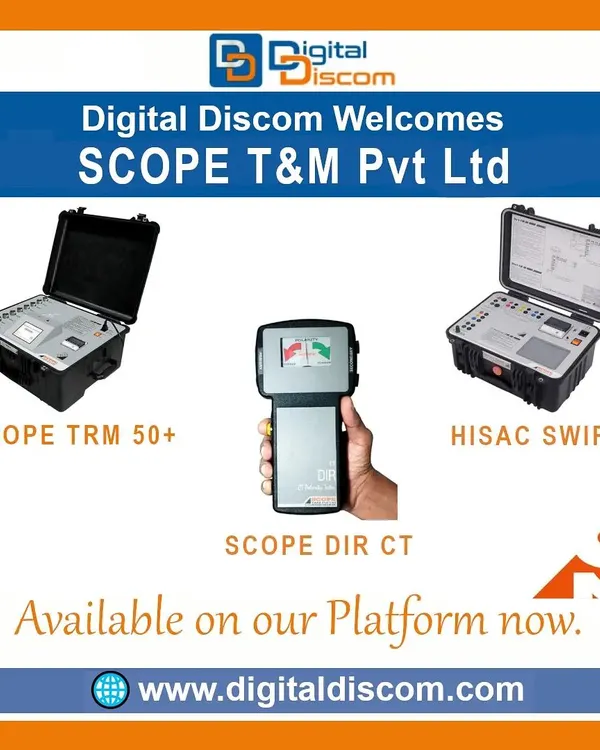 Access specialized field equipment through our marketplace. This image showcases a selection of substation testing equipment from our partner SCOPE T&M, including the TRM 50+ for transformer testing and the HISAC SWIFT circuit breaker operational analyzer.