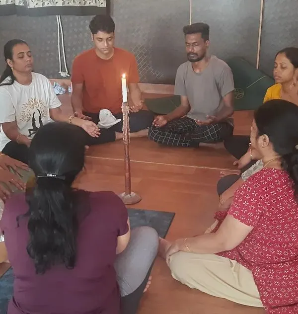 My sessions often include practices like Jyoti Trataka, or candle gazing. This traditional kriya is highly effective for improving concentration and memory, strengthening eye muscles, and promoting restful sleep by calming the mind.