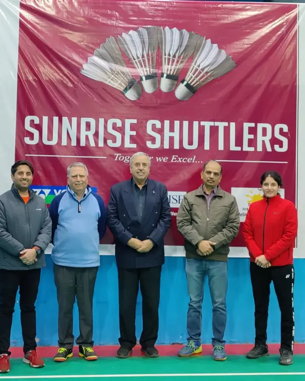 **Honored by a Coaching Legend.** We were privileged to host Mr. Sanjiv Sachdeva, former Chief Coach of India, at our academy. His insights and experience are invaluable to our players and coaches.