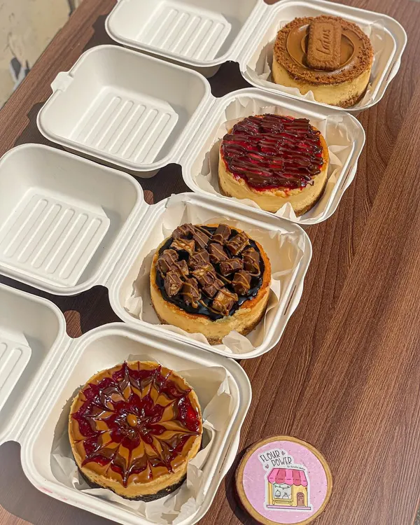 My baked bento cheesecakes are rich, creamy, and come in individual portions. I offer them in five delicious flavours, including Biscoff, Nutella, and classic New York style.