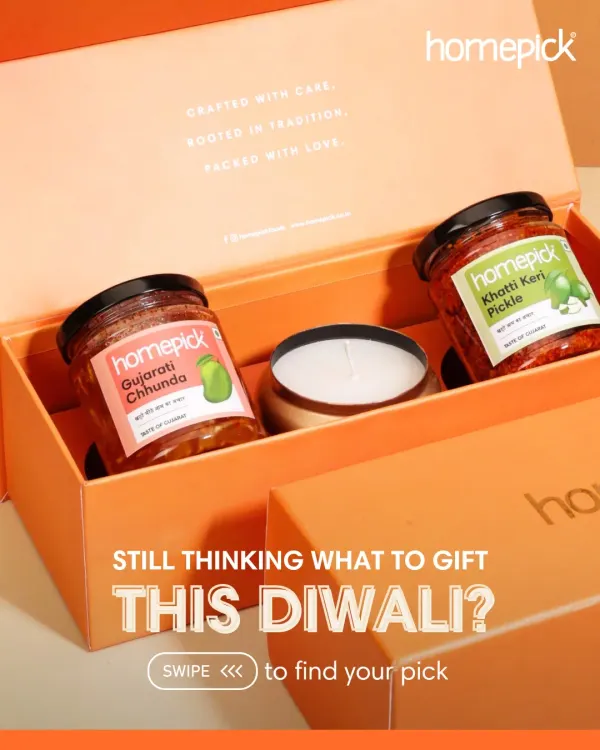 Still thinking about what to gift this Diwali? Our curated boxes are the perfect answer. This is the Aam Sutra box, a dream for any mango lover.