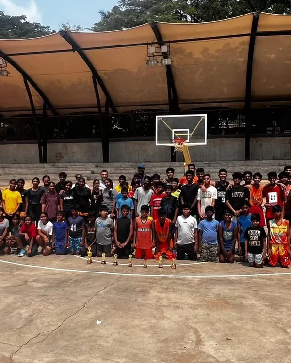 The full group from my Summer Camp 2024 at Bharath Sports Union. We had a great time working hard, competing, and learning what it takes to be a better player.