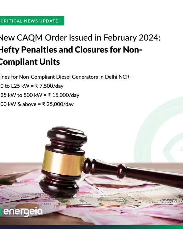 I help you stay ahead of regulations. The Commission for Air Quality Management (CAQM) has implemented significant daily penalties for non-compliant diesel generators in the Delhi NCR region. My dual fuel conversion service ensures you meet these strict standards and avoid costly fines or facility closures.
