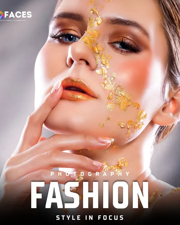 This artistic beauty shot, featuring gold leaf accents, represents our ability to create high-concept, editorial-quality visuals that make a bold statement for cosmetic and luxury brands.