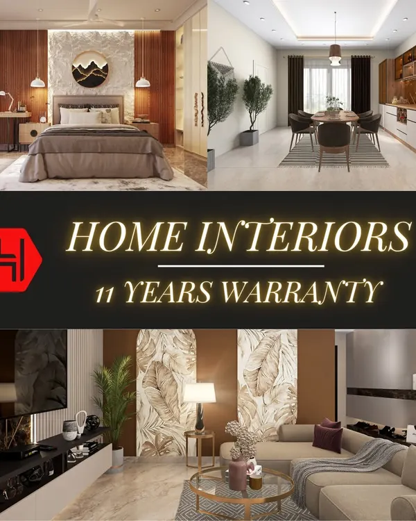 This design collage showcases the variety of spaces we transform, all covered by our comprehensive 11-year warranty. From bedrooms to living areas, our promise of quality and durability is consistent across every project.