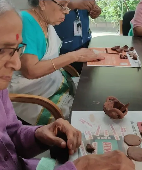 This is the heart of what we do. In my gentle clay classes for seniors, we find that touch can be a powerful language, especially when words are hard to find. It's a calm, no-pressure space to connect with creativity and with each other.